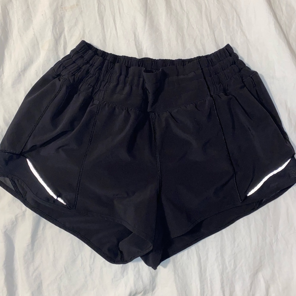 Lululemon High Waisted Hotty Hot Shorts